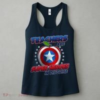 Cool Teachers Are Super Heroes In Disguise Women's Tank Top thumb 3