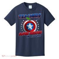 Cool Teachers Are Super Heroes In Disguise Kids T-Shirt thumb 0