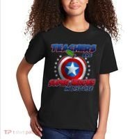 Cool Teachers Are Super Heroes In Disguise Kids T-Shirt thumb 2