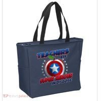 Cool Teachers Are Super Heroes In Disguise Tote Bag thumb 2