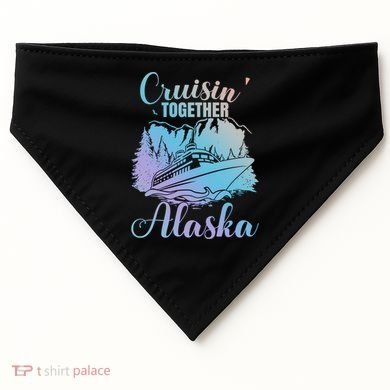Cruisin' Together Alaska Alaskan Wilderness Great Gift USA-Made Doggie Bandana