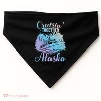 Cruisin' Together Alaska Alaskan Wilderness Great Gift USA-Made Doggie Bandana thumb 0