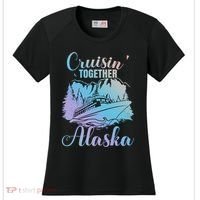 Cruisin' Together Alaska Alaskan Wilderness Great Gift Women's Cooling Performance Crew T-Shirt thumb 0