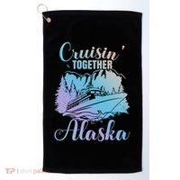 Cruisin' Together Alaska Alaskan Wilderness Great Gift Golf Towel thumb 0