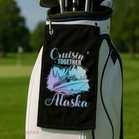 Cruisin' Together Alaska Alaskan Wilderness Great Gift Golf Towel thumb 2