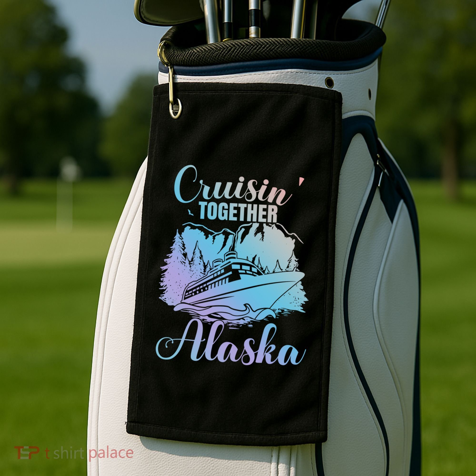 Cruisin' Together Alaska Alaskan Wilderness Great Gift Golf Towel