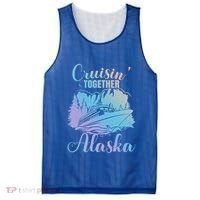 Cruisin' Together Alaska Alaskan Wilderness Great Gift Mesh Reversible Basketball Jersey Tank thumb 0