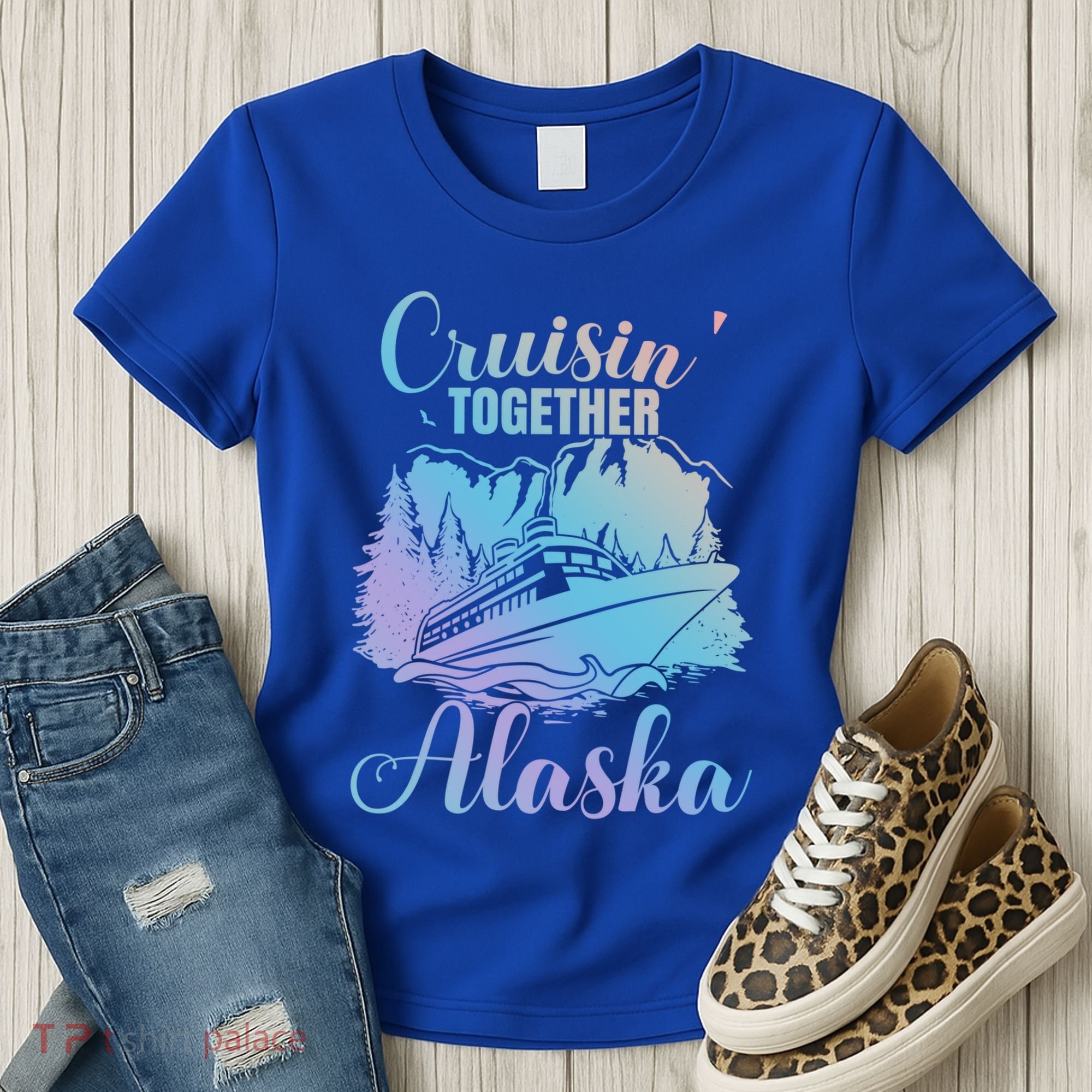 Cruisin' Together Alaska Alaskan Wilderness Great Gift Women's T-Shirt
