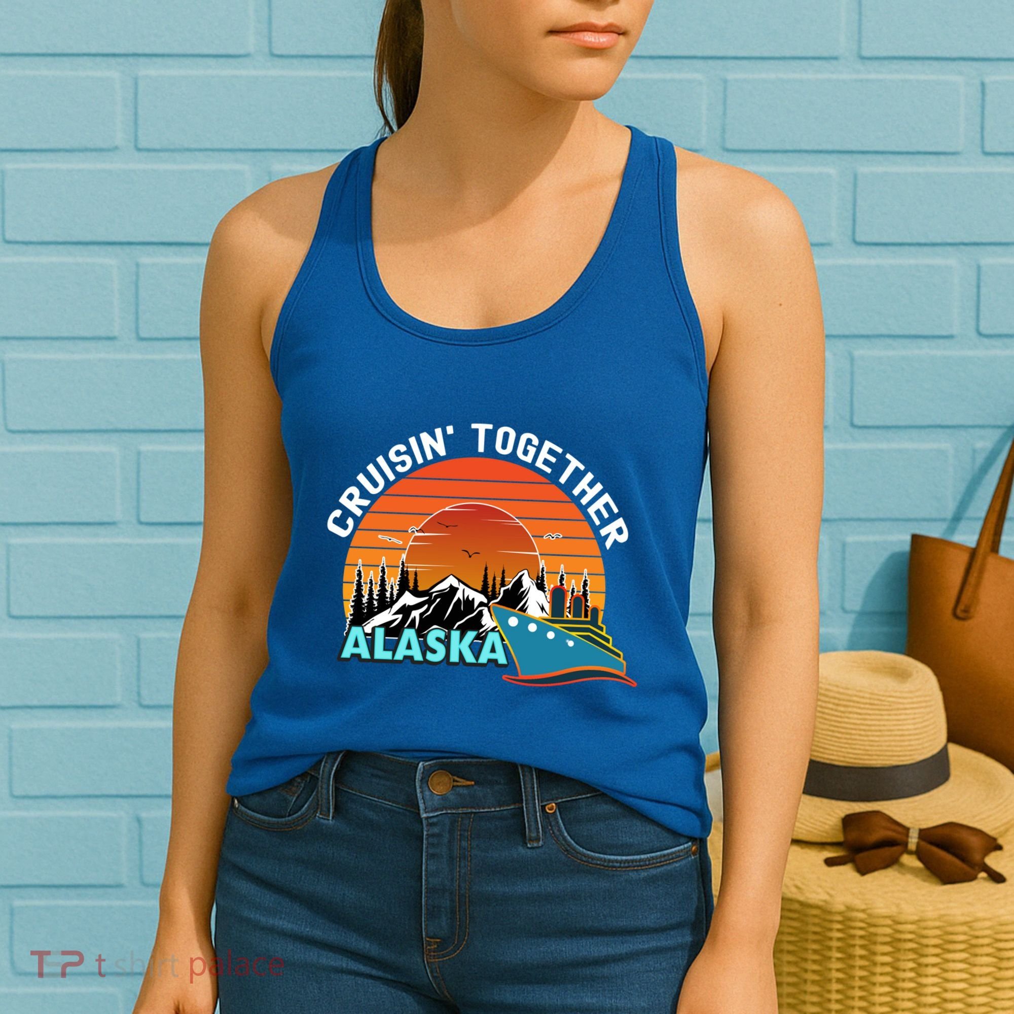 Cruisin' Together Alaska Couples Family Friends Matching Great Gift Women's Tank Top
