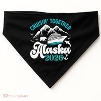 Cruisin Together Alaska 2026 Vacation USA-Made Doggie Bandana thumb 0