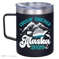 Cruisin Together Alaska 2026 Vacation 12oz Stainless Steel Coffee Mug thumb 2