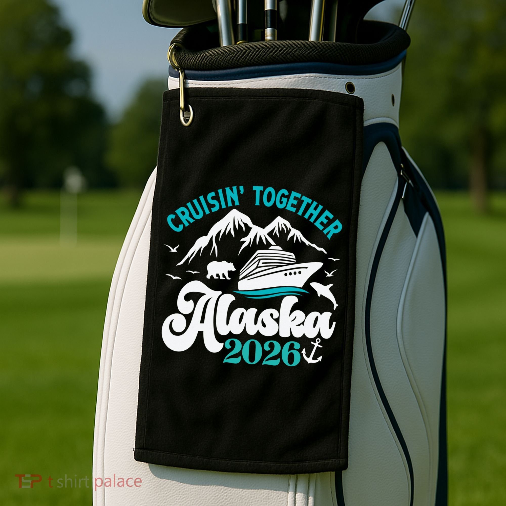 Cruisin Together Alaska 2026 Vacation Golf Towel