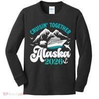Cruisin Together Alaska 2026 Vacation Kids Long Sleeve Shirt thumb 0