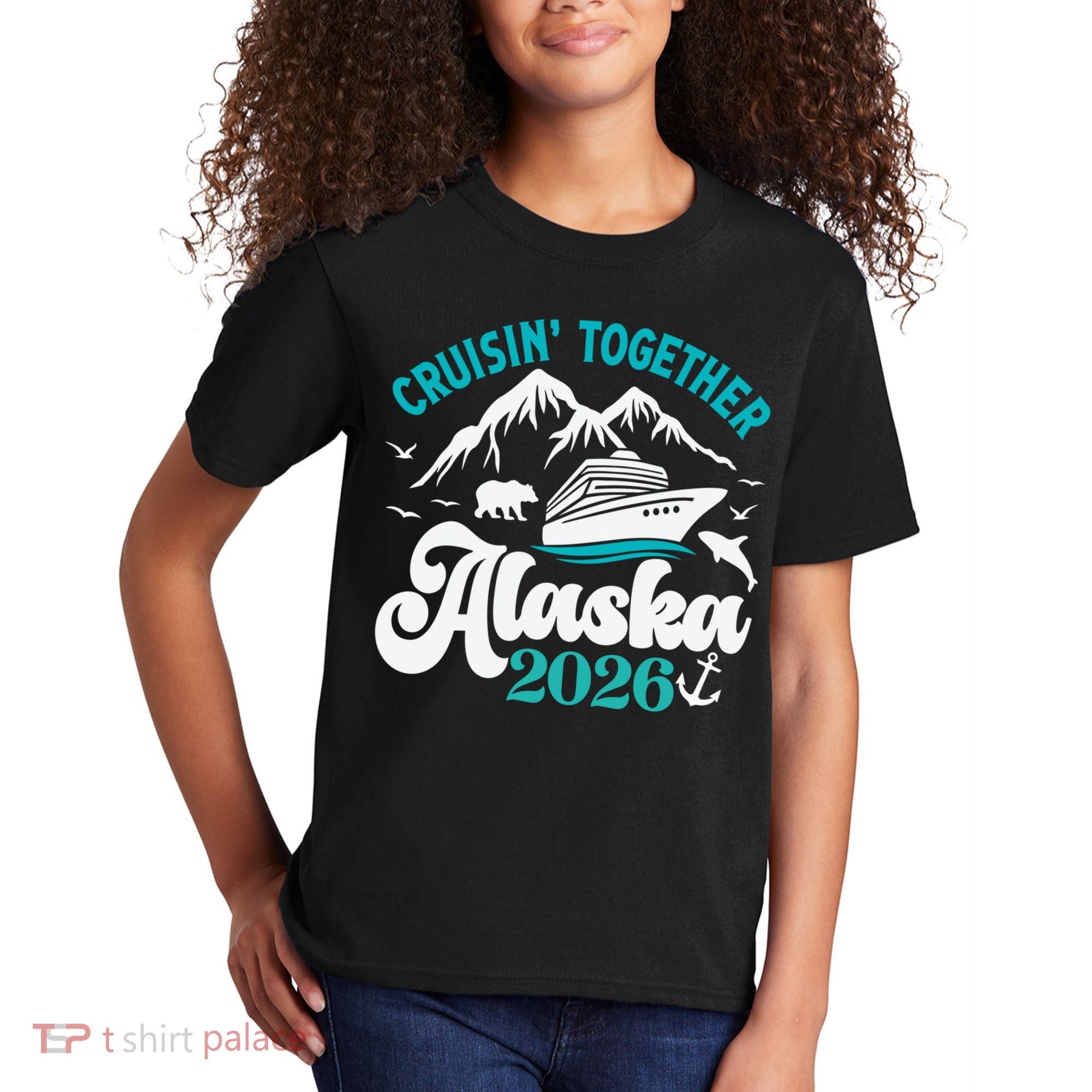 Cruisin Together Alaska 2026 Vacation Kids T-Shirt
