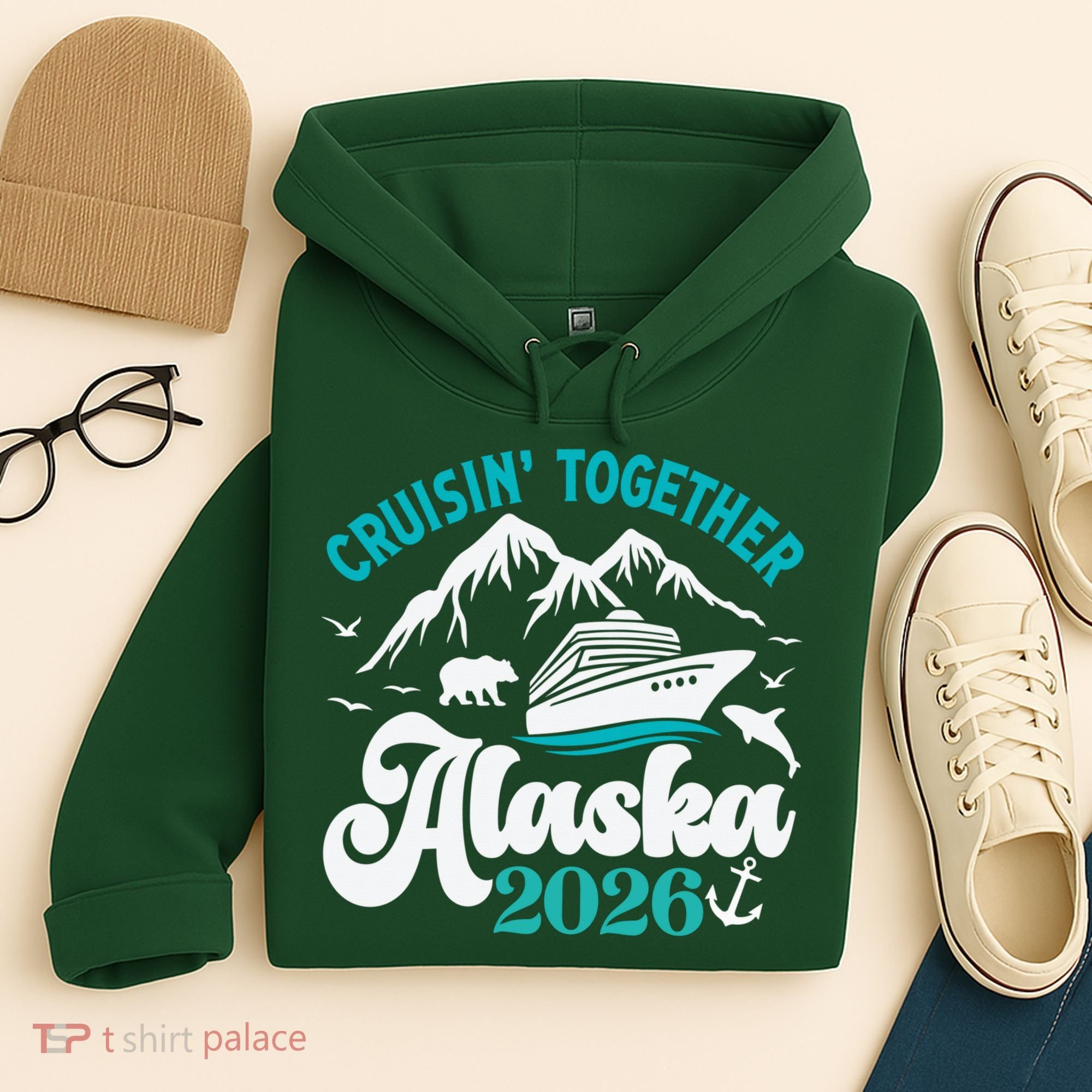 Cruisin Together Alaska 2026 Vacation Hoodie