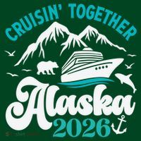Cruisin Together Alaska 2026 Vacation Sweatshirt thumb 3