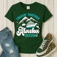 Cruisin Together Alaska 2026 Vacation Women's T-Shirt thumb 3