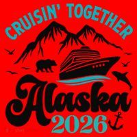 Cruisin Together Alaska 2026 Vacation Santa Hat thumb 1