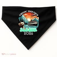 Crusin Together Alaska 2026 Vacation USA-Made Doggie Bandana thumb 0