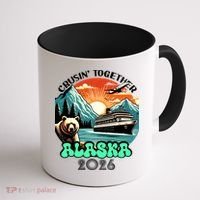Crusin Together Alaska 2026 Vacation Coffee Mug thumb 1