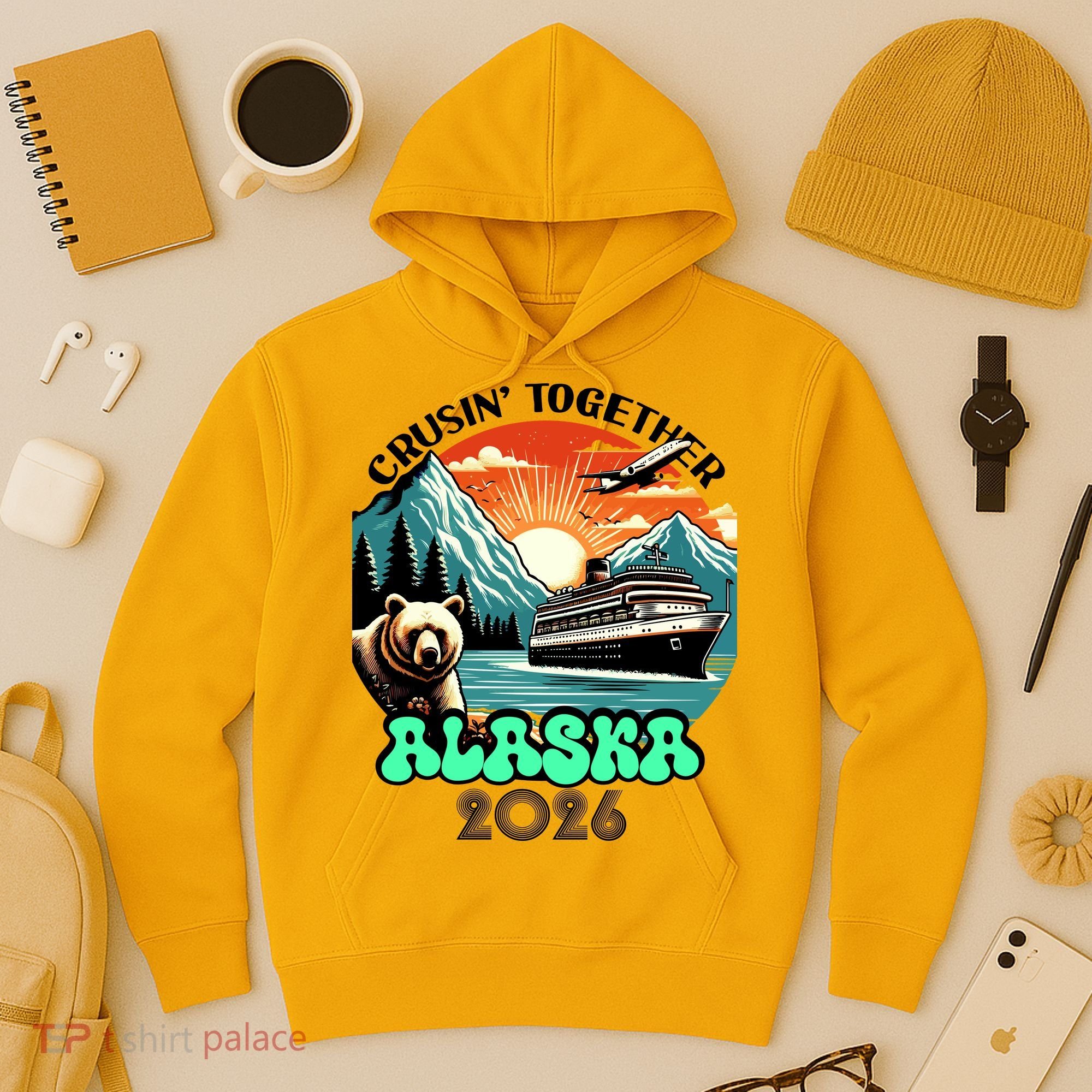Crusin Together Alaska 2026 Vacation Hoodie