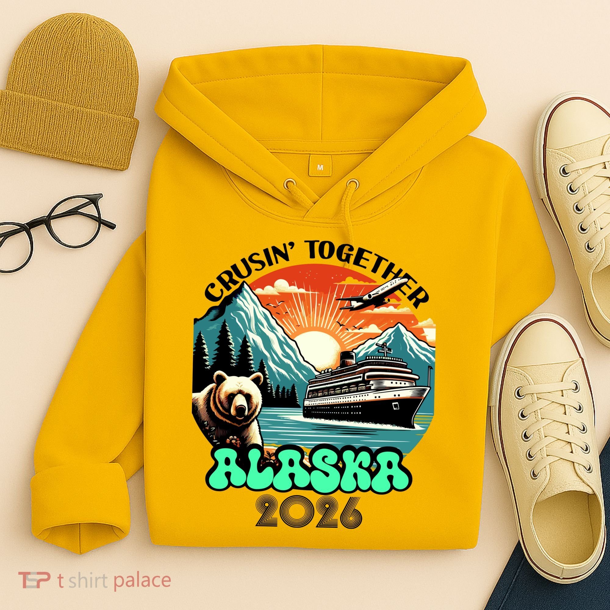 Crusin Together Alaska 2026 Vacation Hoodie