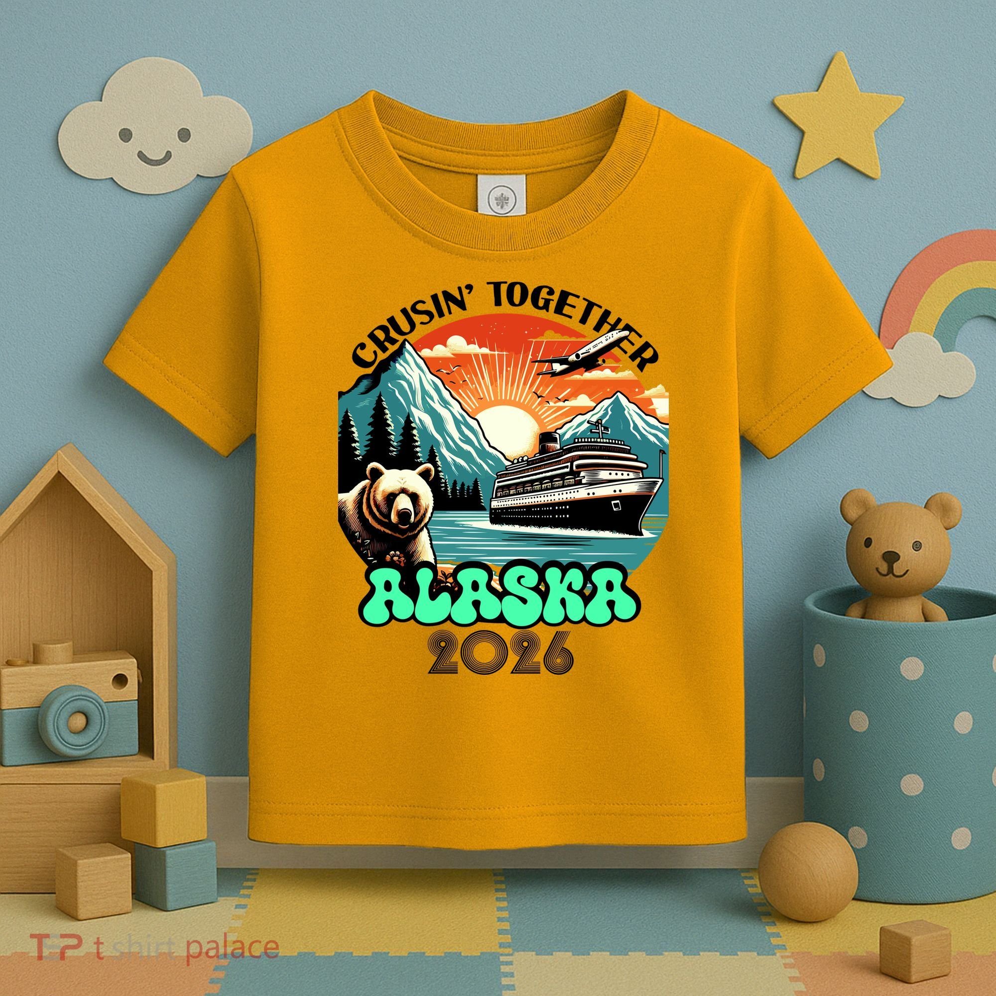 Crusin Together Alaska 2026 Vacation Toddler T-Shirt