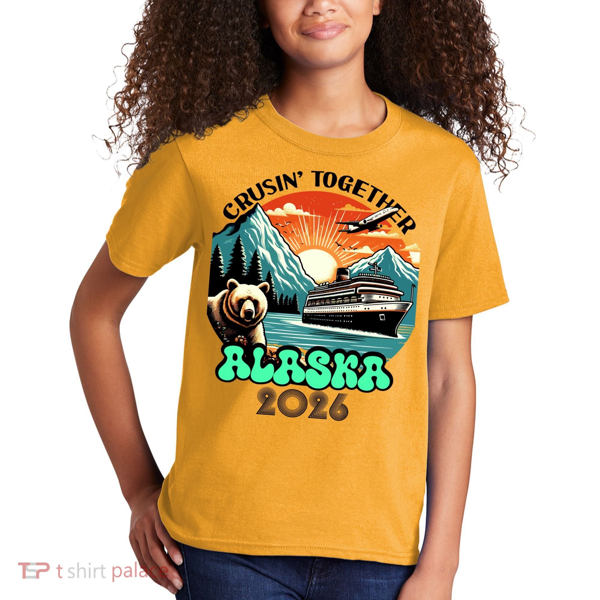 Crusin Together Alaska 2026 Vacation Kids T-Shirt
