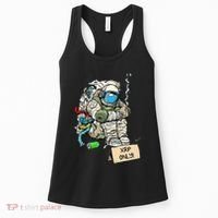 Cryptocurrency Talk - Astronaut Hodler Begging For XRP Women's Tank Top thumb 0