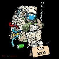 Cryptocurrency Talk - Astronaut Hodler Begging For XRP Women's Tank Top thumb 5