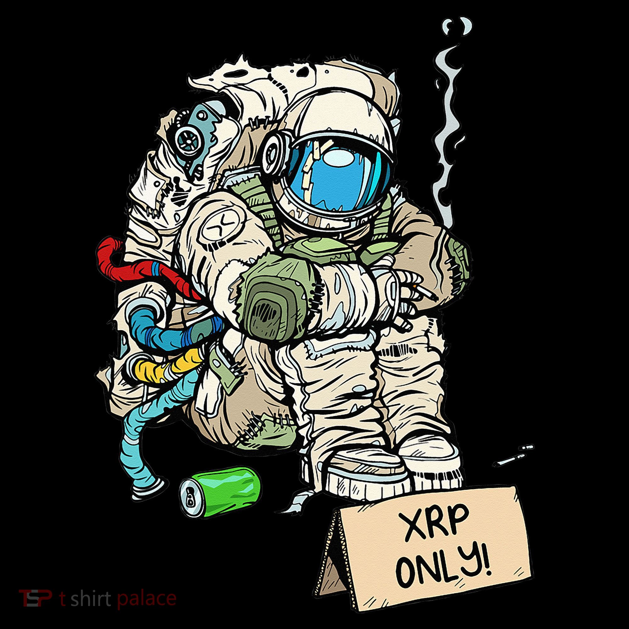 Cryptocurrency Talk - Astronaut Hodler Begging For XRP Women's Tank Top