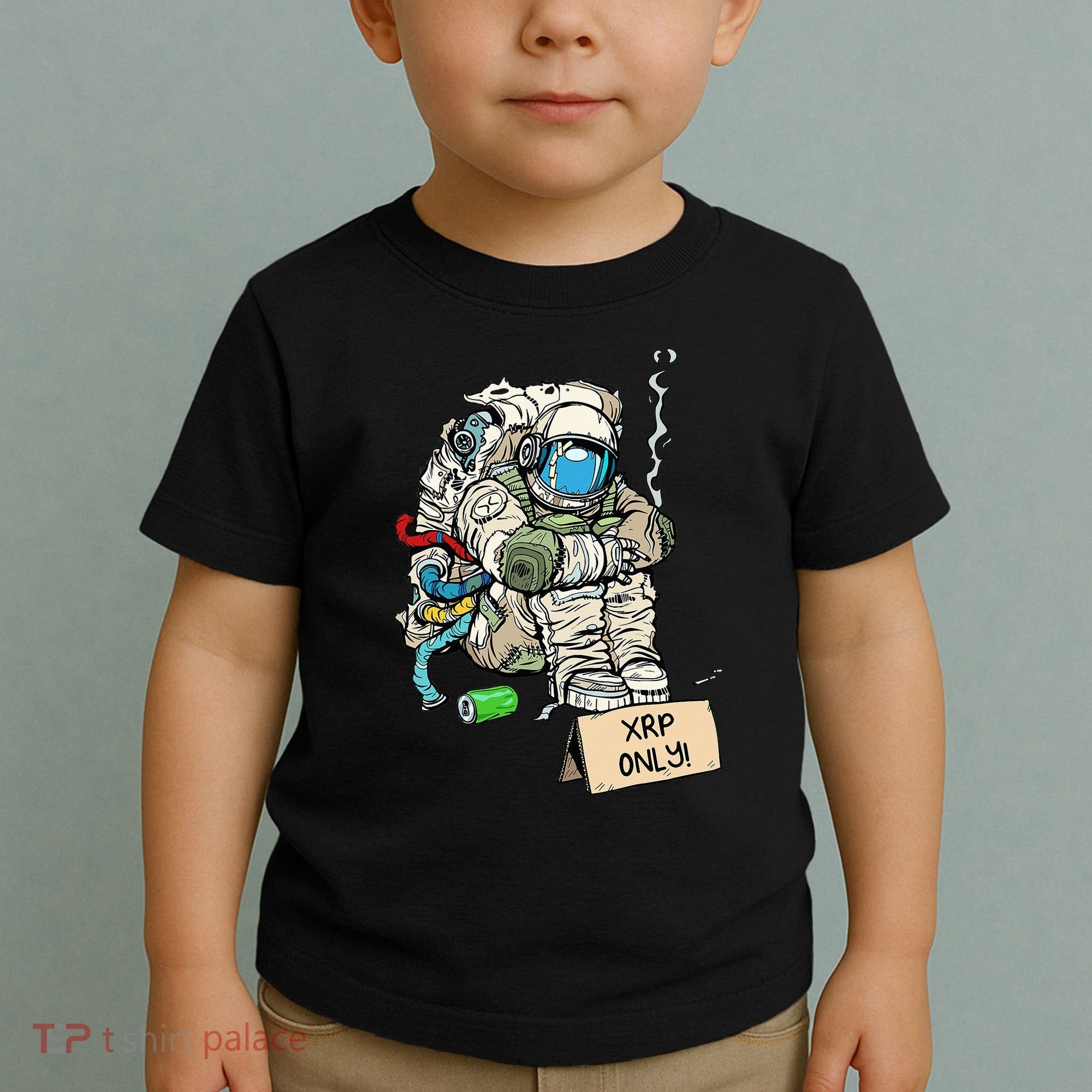 Cryptocurrency Talk - Astronaut Hodler Begging For XRP Toddler T-Shirt