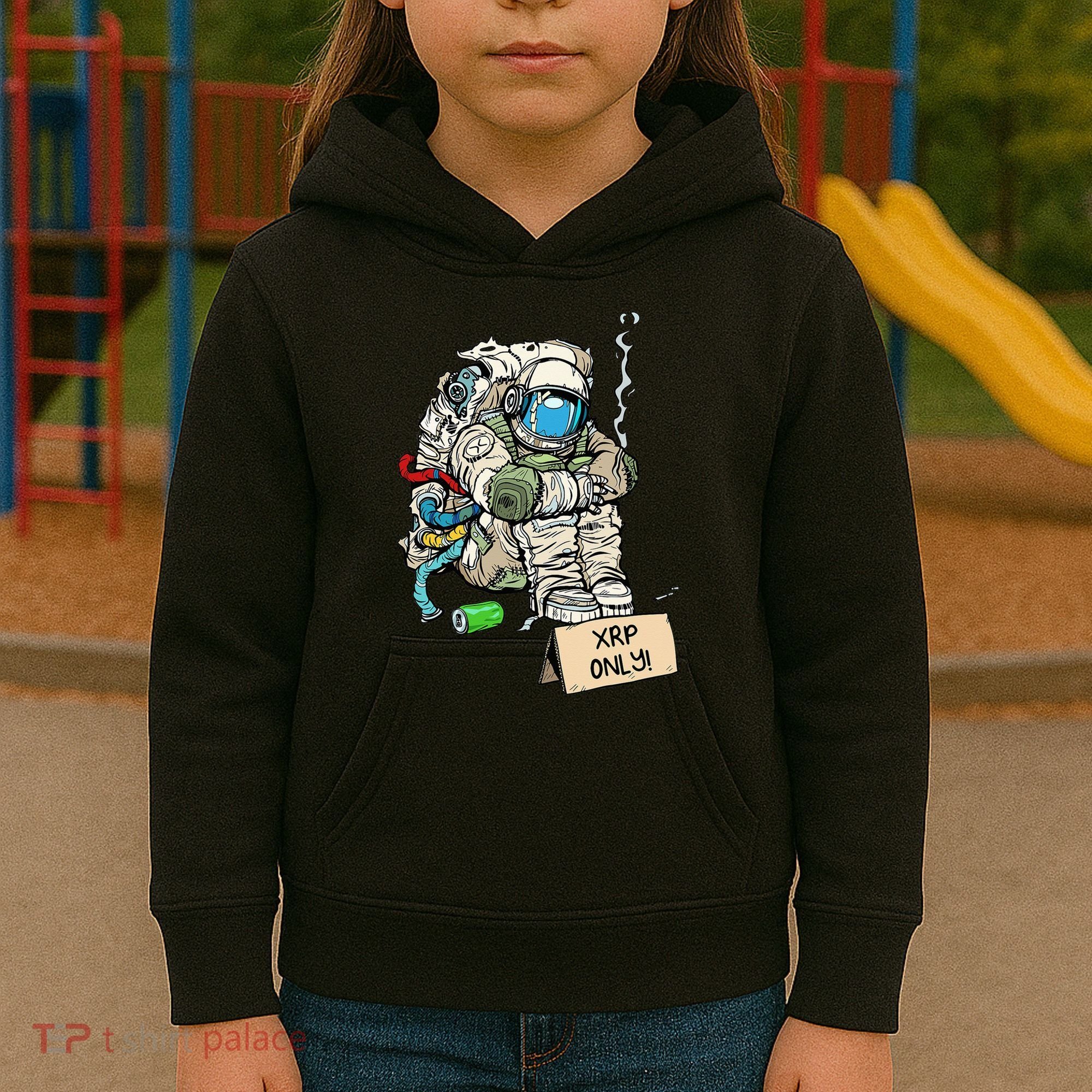 Cryptocurrency Talk - Astronaut Hodler Begging For XRP Kids Hoodie