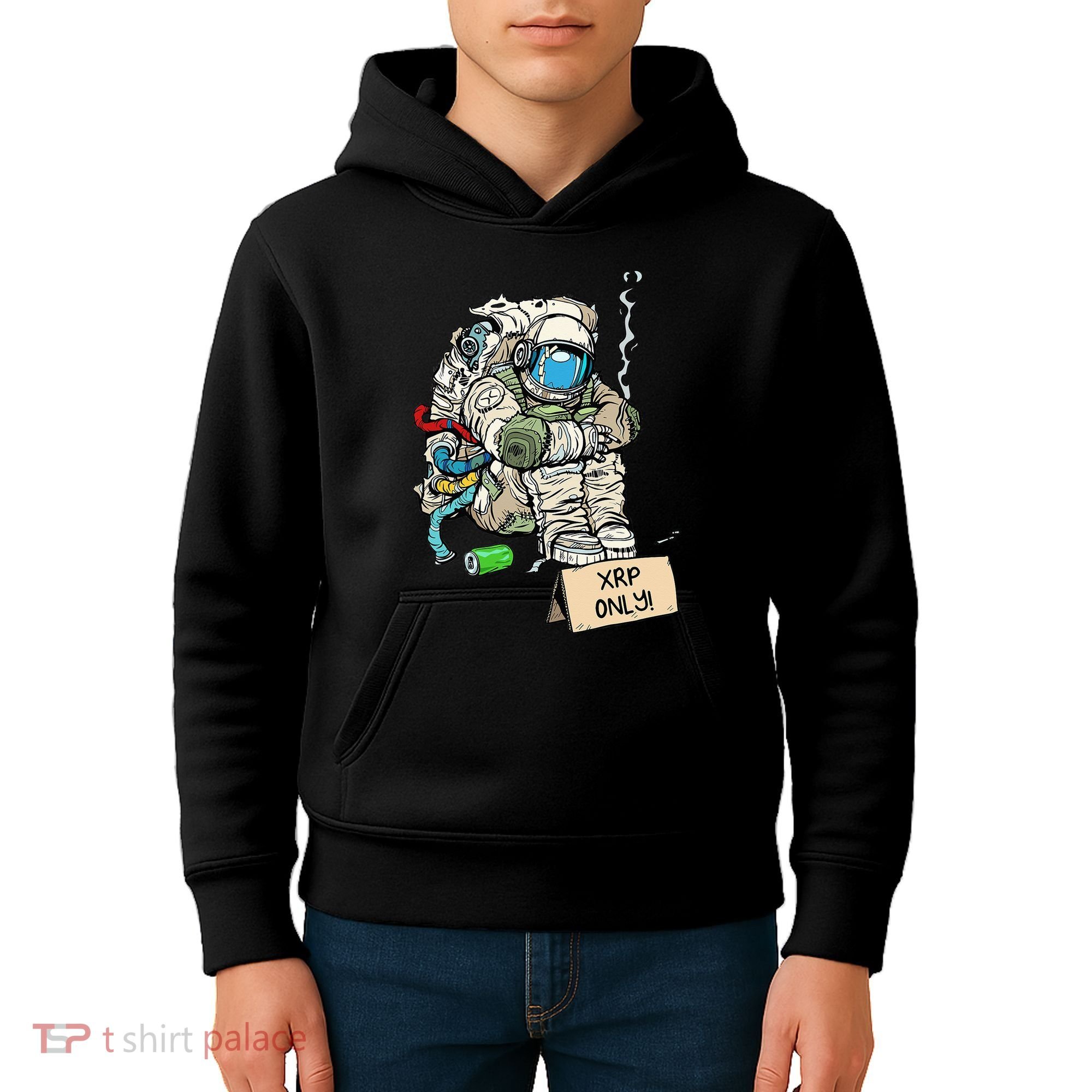 Cryptocurrency Talk - Astronaut Hodler Begging For XRP Kids Hoodie