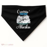 Cruisin' Together Alaska Alaskan Wilderness Gift USA-Made Doggie Bandana thumb 0