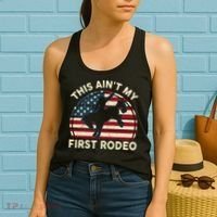 Cowboy This Aint My First Rodeo Wo Horse Riding Women's Tank Top thumb 2