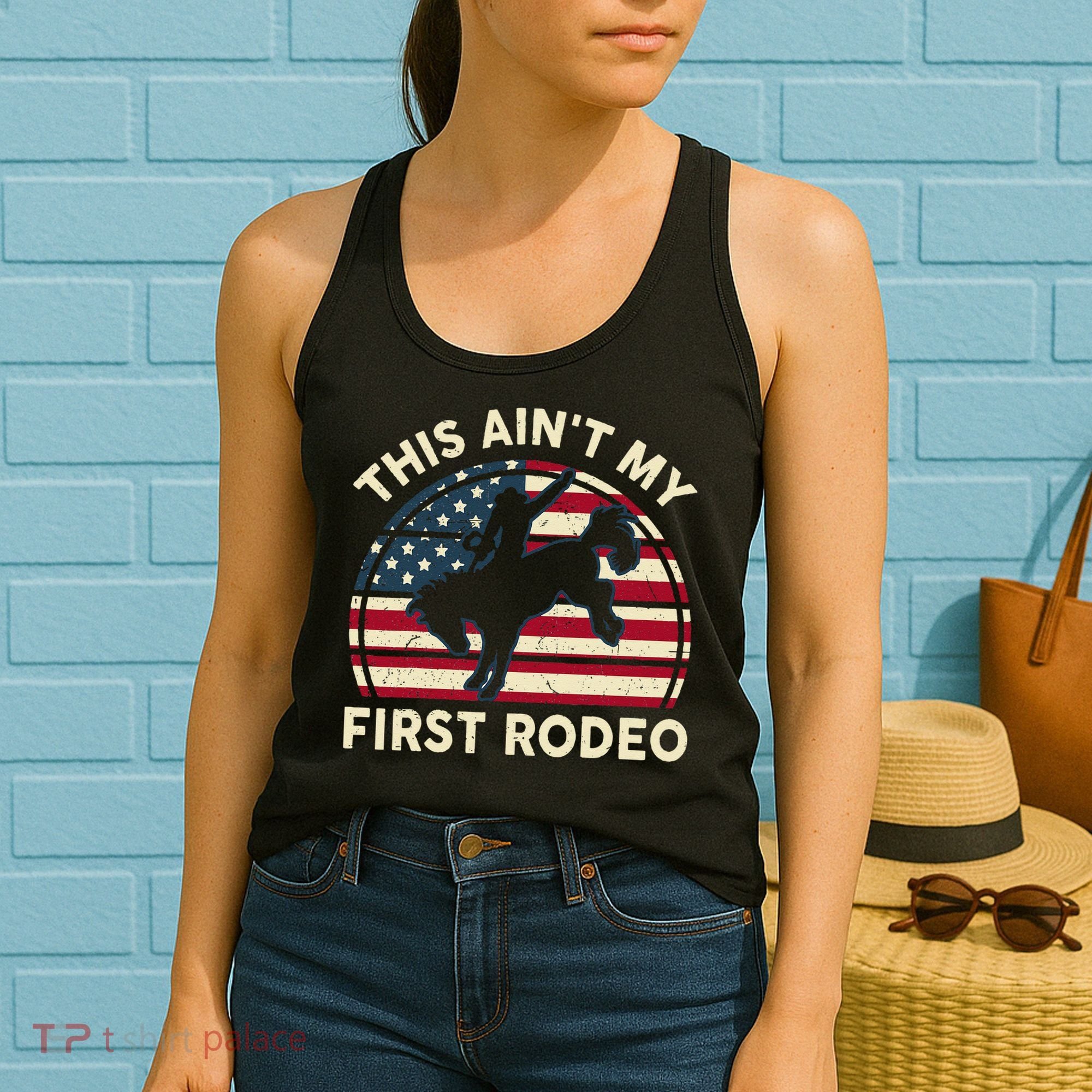 Cowboy This Aint My First Rodeo Wo Horse Riding Women's Tank Top