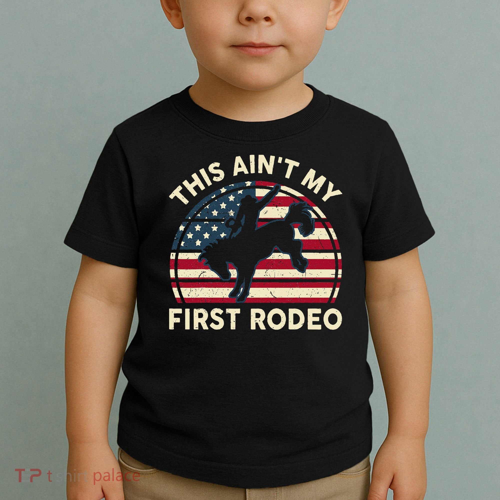 Cowboy This Aint My First Rodeo Wo Horse Riding Toddler T-Shirt