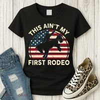 Cowboy This Aint My First Rodeo Wo Horse Riding Women's T-Shirt thumb 3