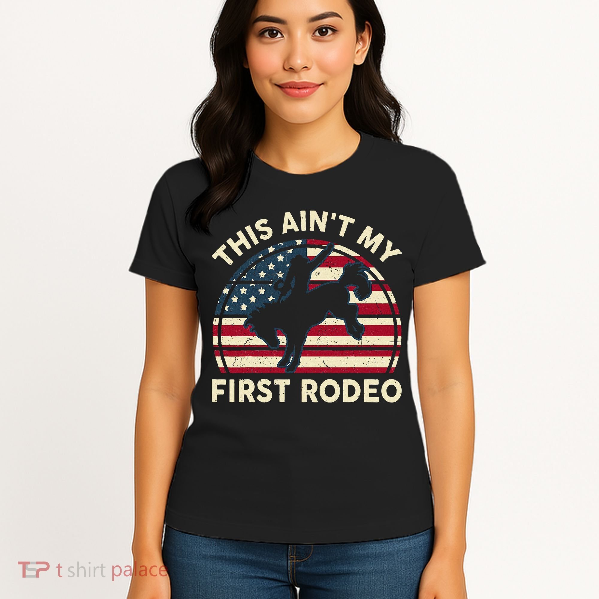Cowboy This Aint My First Rodeo Wo Horse Riding Women's T-Shirt