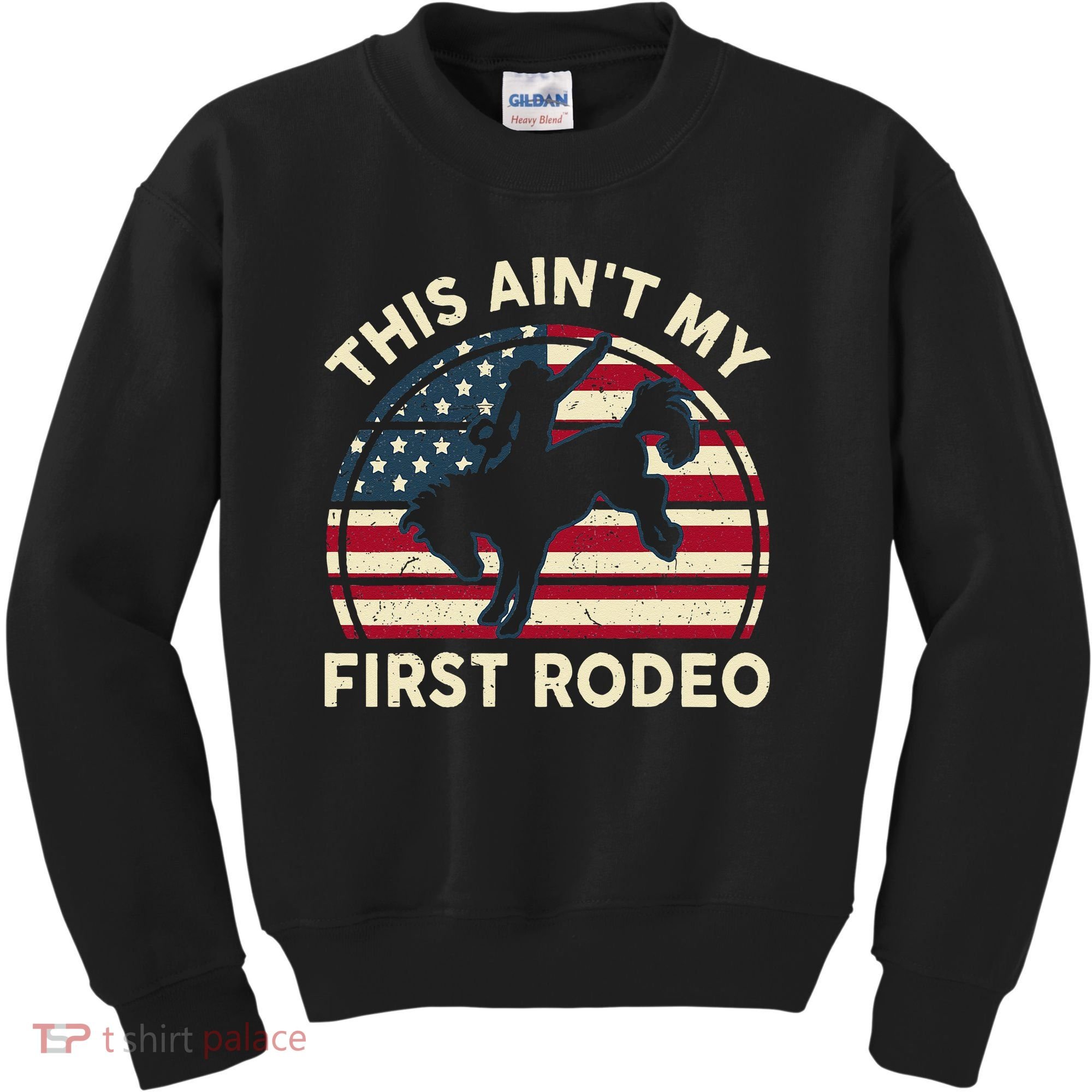 Cowboy This Aint My First Rodeo Wo Horse Riding Kids Sweatshirt
