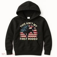 Cowboy This Aint My First Rodeo Wo Horse Riding Kids Hoodie thumb 0