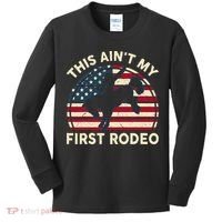 Cowboy This Aint My First Rodeo Wo Horse Riding Kids Long Sleeve Shirt thumb 0