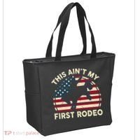 Cowboy This Aint My First Rodeo Wo Horse Riding Tote Bag thumb 2