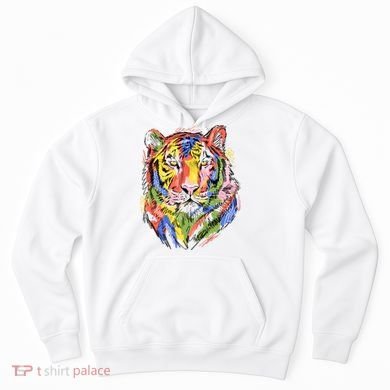 Colorful Tiger Animal Art Hoodie