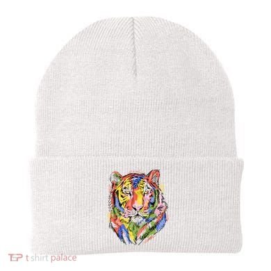 Colorful Tiger Animal Art Beanie