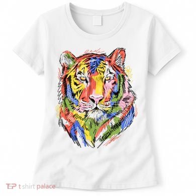 Colorful Tiger Animal Art Women's T-Shirt