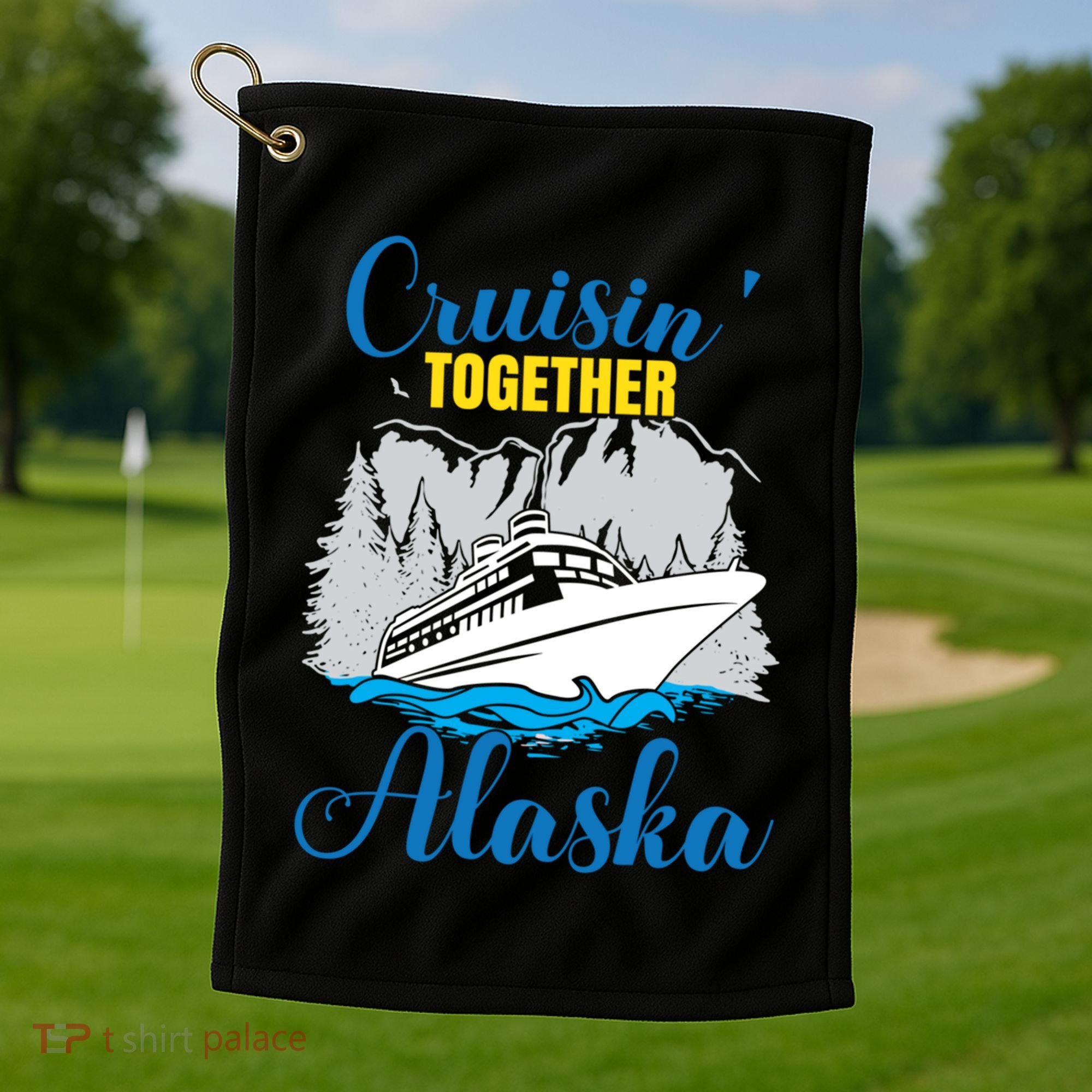 Cruisin' Together Alaska Gift Golf Towel