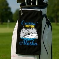Cruisin' Together Alaska Gift Golf Towel thumb 2