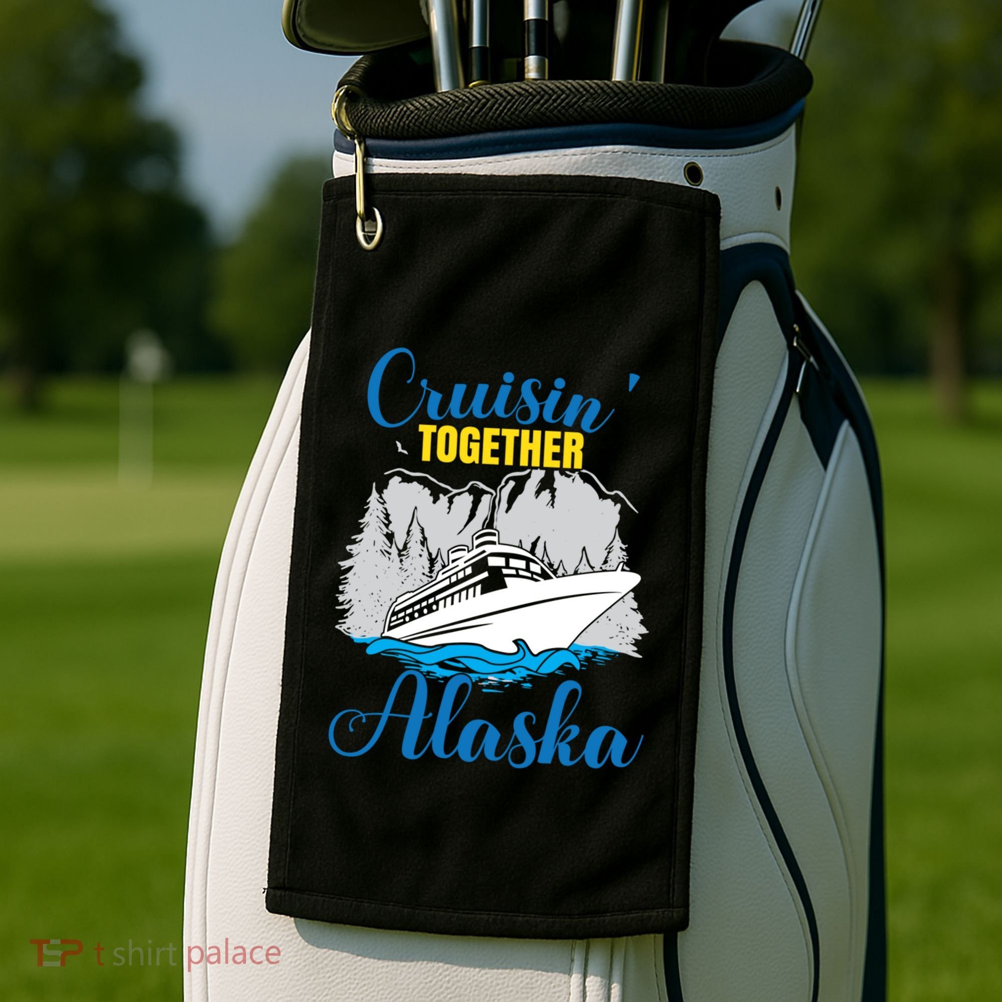 Cruisin' Together Alaska Gift Golf Towel